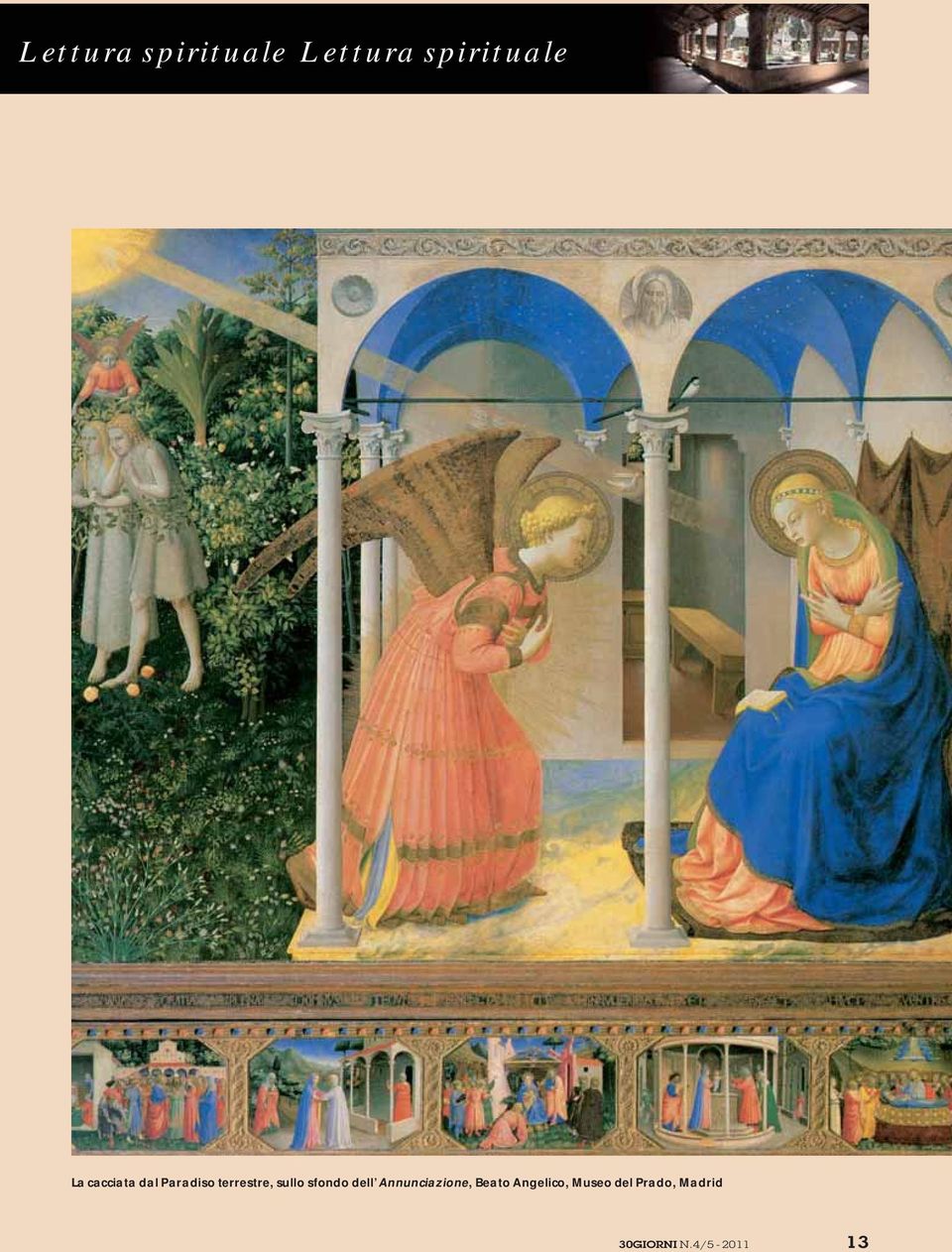 sfondo dell Annunciazione, Beato Angelico,