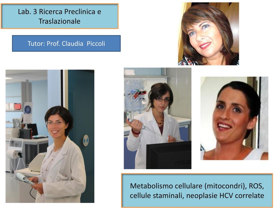 Claudia Piccoli Metabolismo cellulare