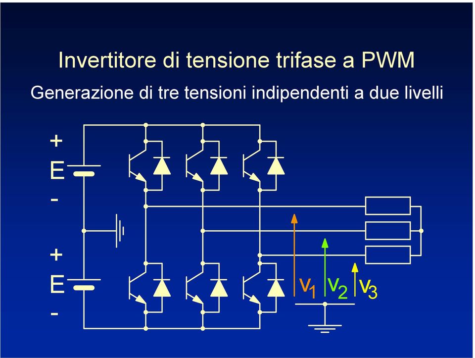 tre tensioni indipendenti a