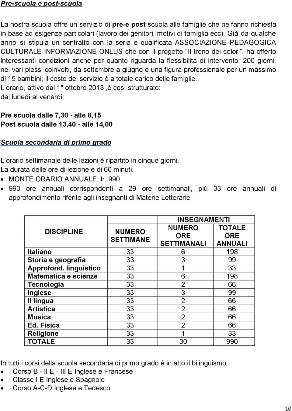 anche per quanto riguarda la flessibilità di intervento: 200 giorni, nei vari plessi coinvolti, da settembre a giugno e una figura professionale per un massimo di 15 bambini; il costo del servizio è