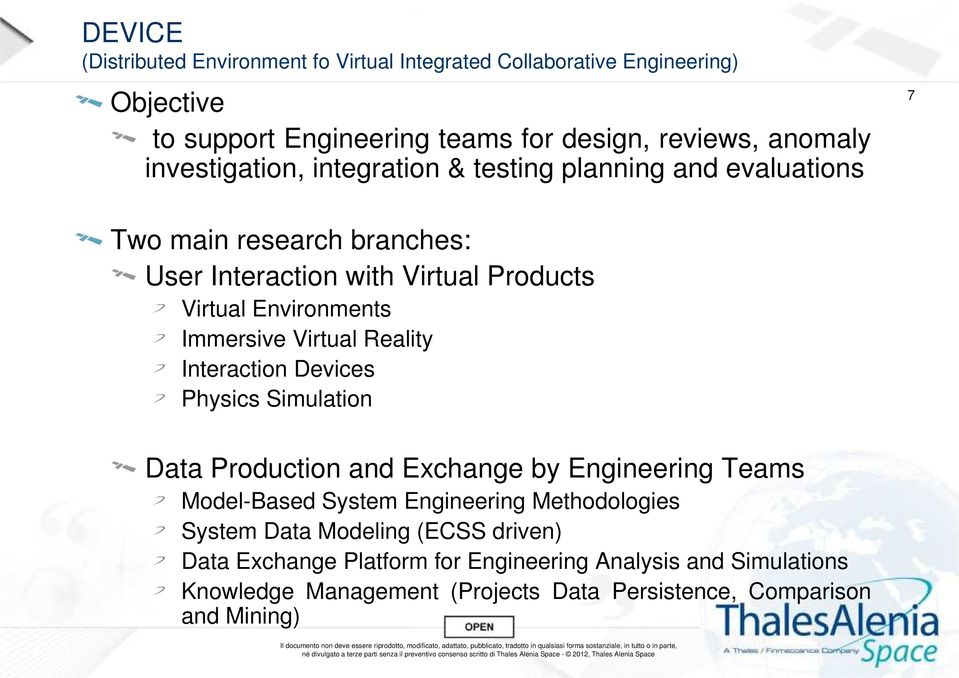 Immersive Virtual Reality Interaction Devices Physics Simulation Data Production and Exchange by Engineering Teams Model-Based System Engineering