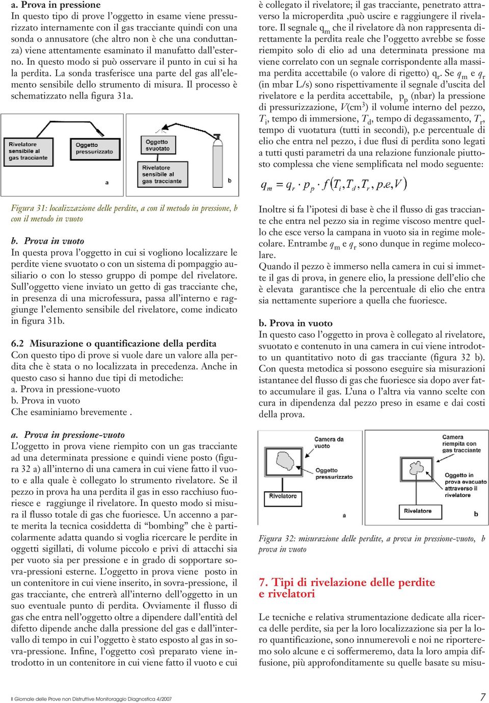 La sonda trasferisce una parte del gas all elemento sensibile dello strumento di misura. Il processo è schematizzato nella figura 31a.