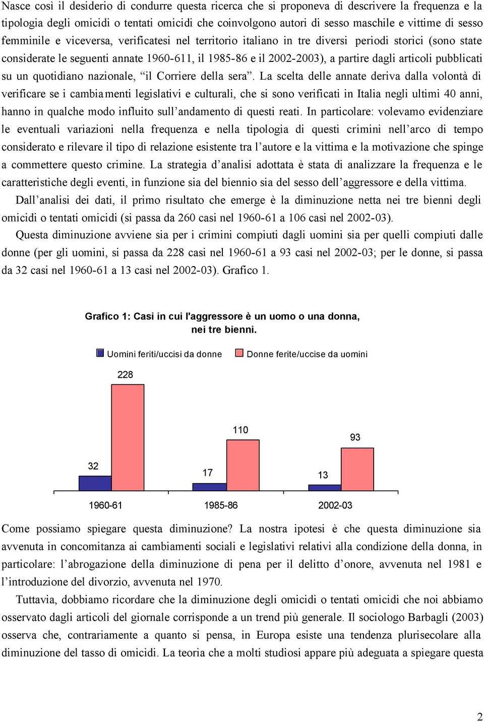 articoli pubblicati su un quotidiano nazionale, il Corriere della sera.