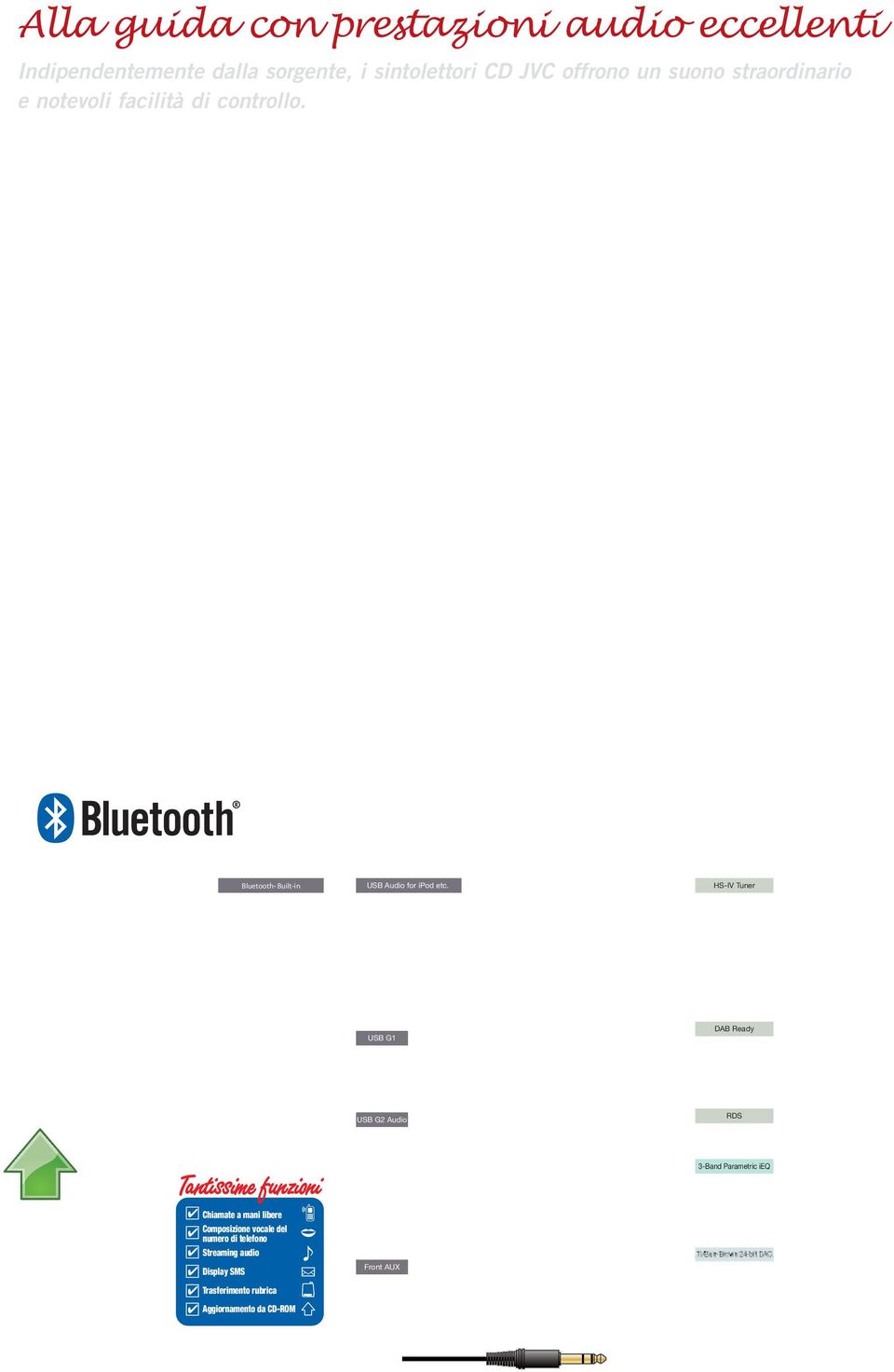 La tecnologia wireless Bluetooth consente la connessione senza fili con telefoni cellulari e lettori audio digitali compatibili, persino quando sono stati riposti in una borsa o in tasca.