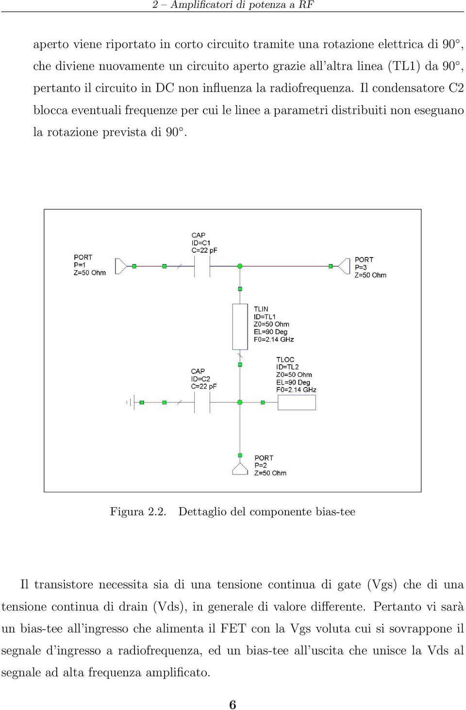 blocca eventuali frequenze per cui le linee a parametri distribuiti non eseguano la rotazione prevista di 90. Figura 2.