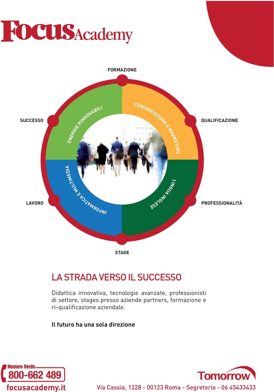 avanzate, professionisti di settore, stages presso aziende partners, formazione e ri-qualificazione