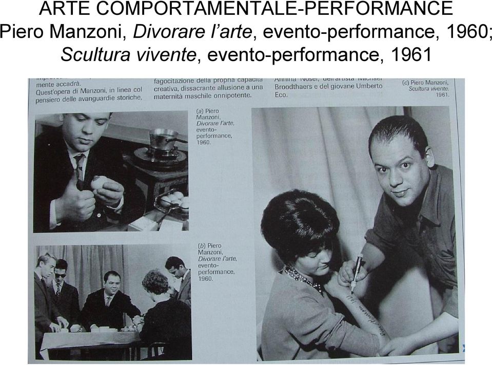 evento-performance, 1960;