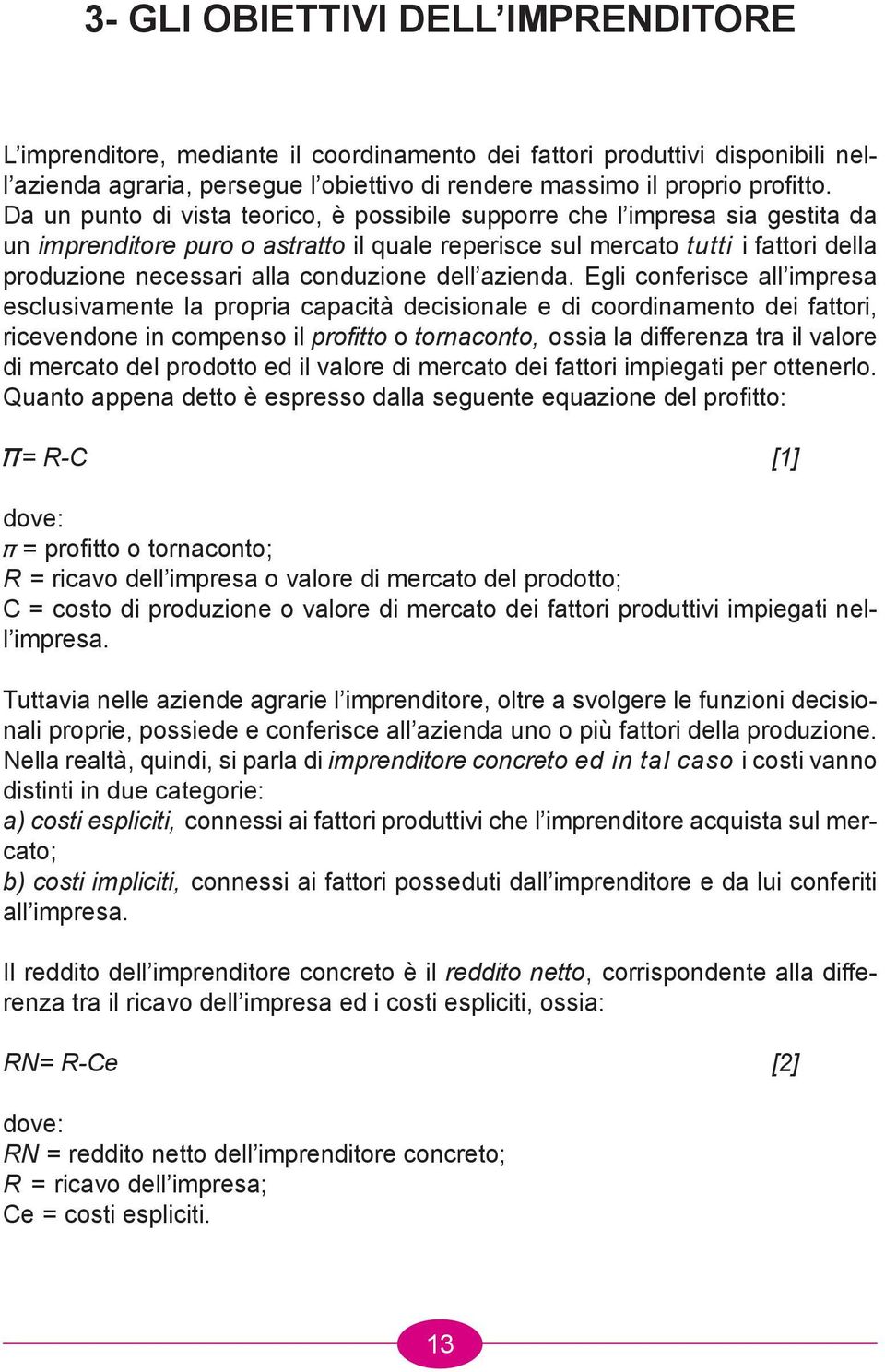 conduzione dell azienda.