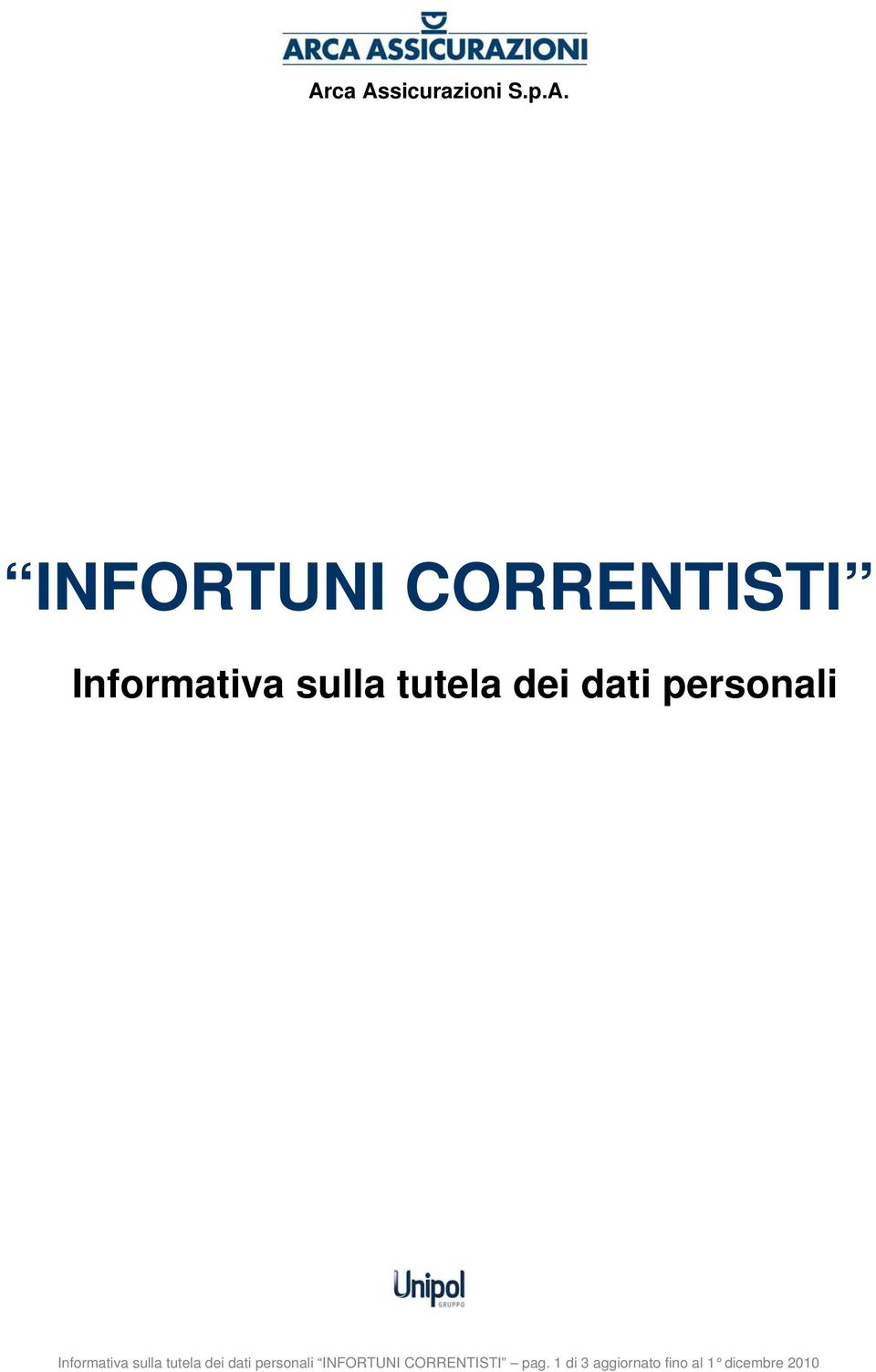 INFORTUNI CORRENTISTI pag.