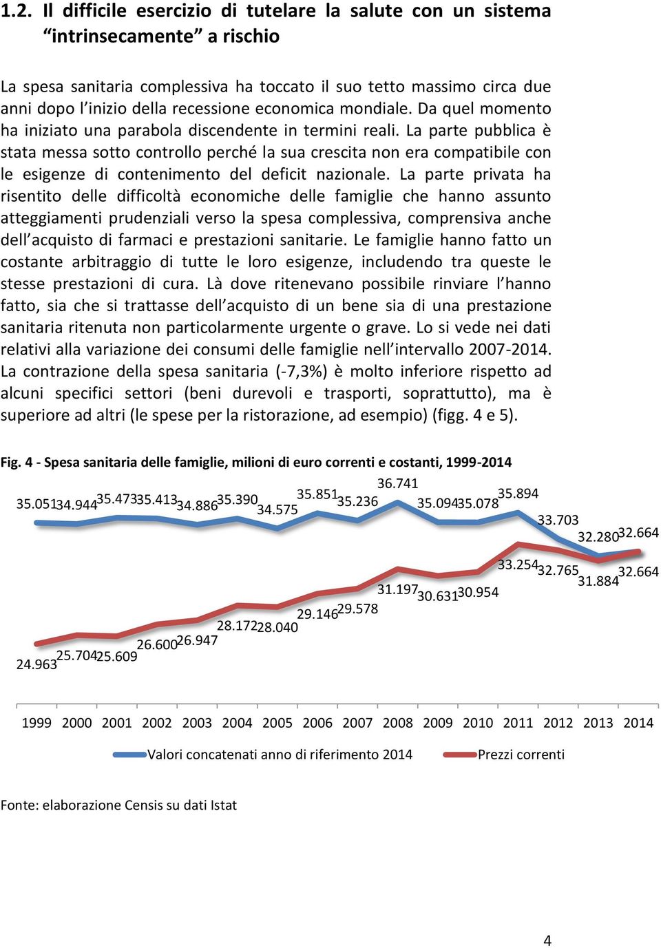 La parte pubblica è stata messa sotto controllo perché la sua crescita non era compatibile con le esigenze di contenimento del deficit nazionale.