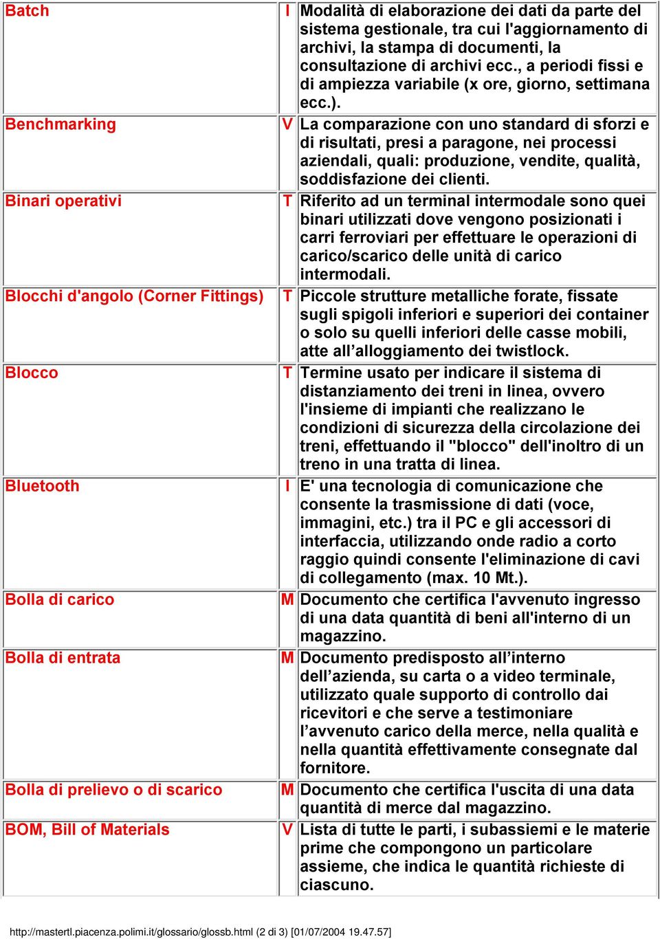 , a periodi fissi e di ampiezza variabile (x ore, giorno, settimana ecc.).