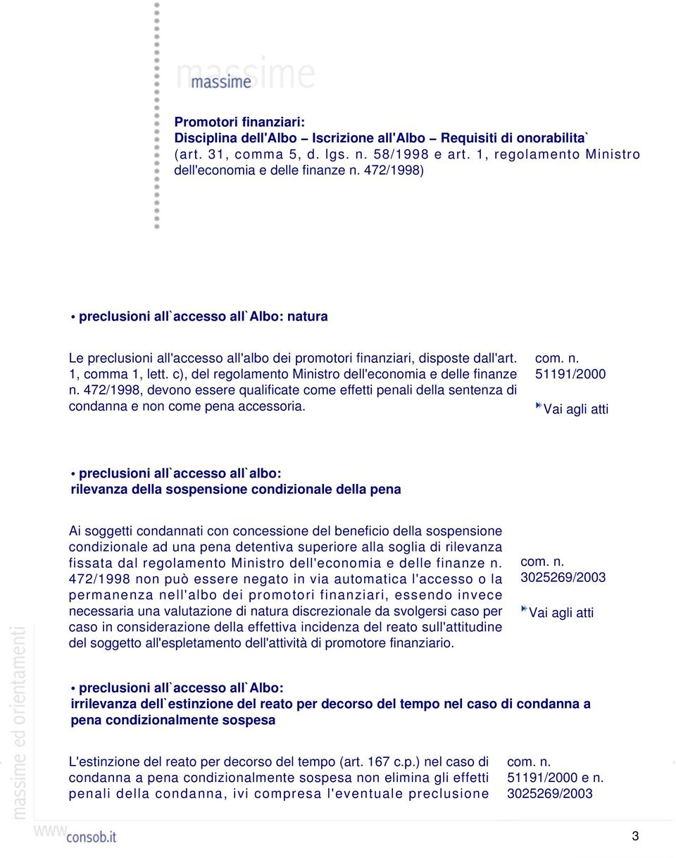 c), del regolamento Ministro dell'economia e delle finanze n.