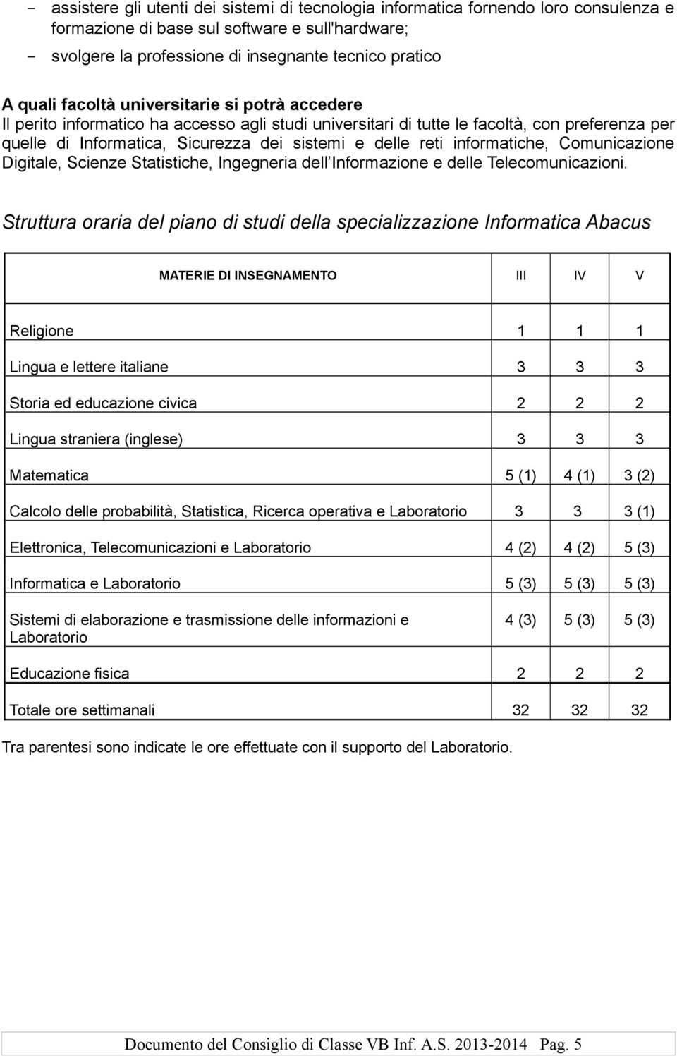 reti informatiche, Comunicazione Digitale, Scienze Statistiche, Ingegneria dell Informazione e delle Telecomunicazioni.