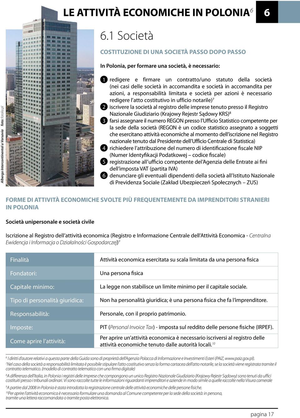 redigere l atto costitutivo in ufficio notarile) 7 2 iscrivere la società al registro delle imprese tenuto presso il Registro Nazionale Giudiziario (Krajowy Rejestr Sądowy KRS) 8 3 farsi assegnare il