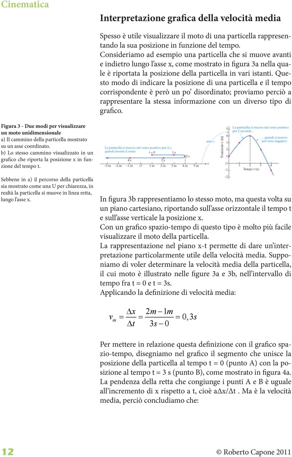 Questo modo di indicare la posizione di una particella e il tempo corrispondente è però un po disordinato; proviamo perciò a rappresentare la stessa informazione con un diverso tipo di grafico.