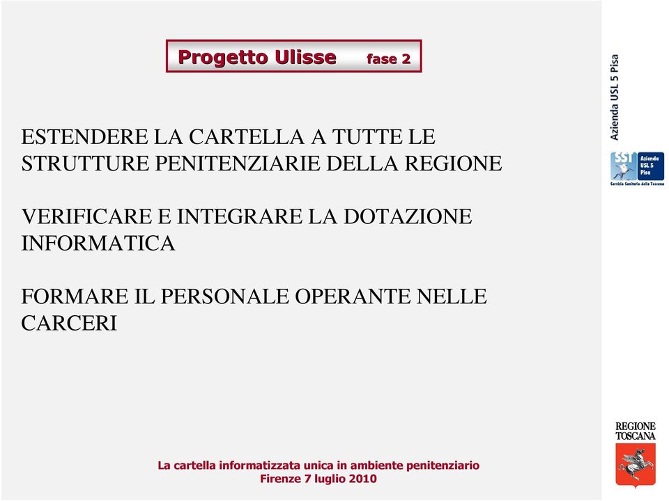 VERIFICARE E INTEGRARE LA DOTAZIONE