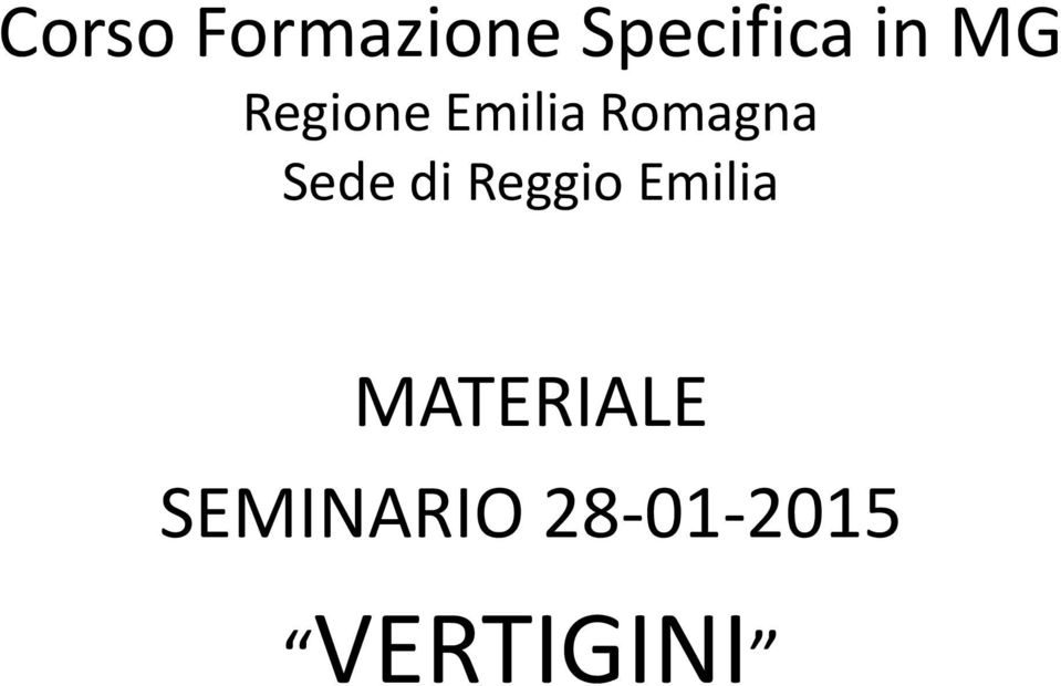 Sede di Reggio Emilia