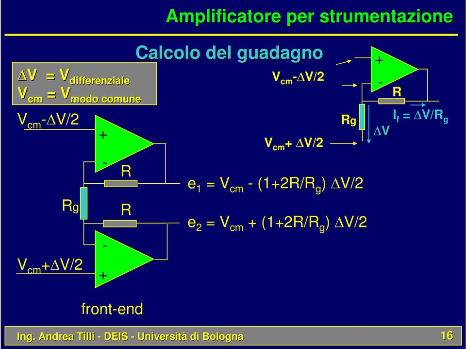 cm V/2 V cm V/2 g e 1 = V cm (12/ g ) V/2 e 2 = V cm (12/ g )