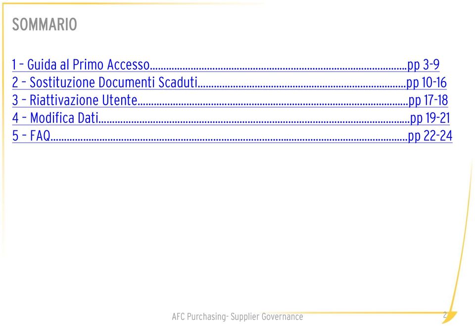 .....pp 10-16 3 Riattivazione Utente.