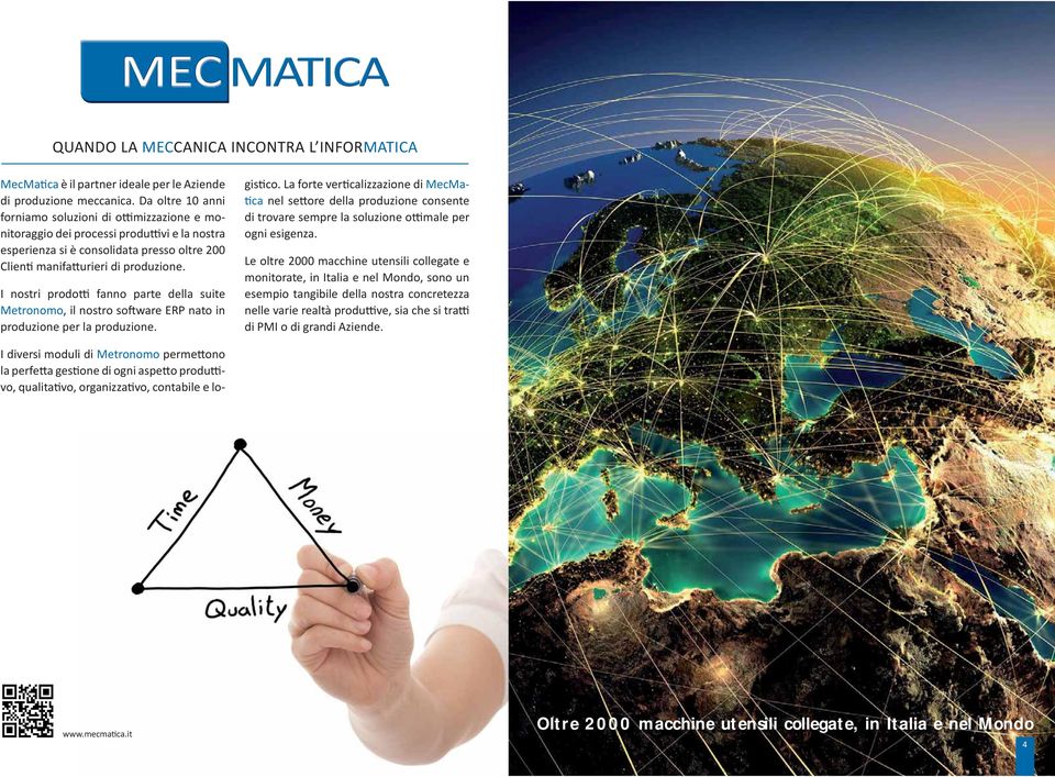 I nostri prodo fanno parte della suite Metronomo, il nostro so ware ERP nato in produzione per la produzione.