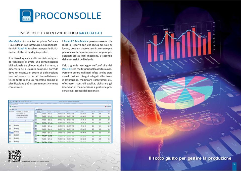 Il mo vo di questa scelta consiste nel grande vantaggio di avere una comunicazione bidirezionale tra gli operatori e il sistema, a differenza della classica soluzione barcode dove un eventuale errore