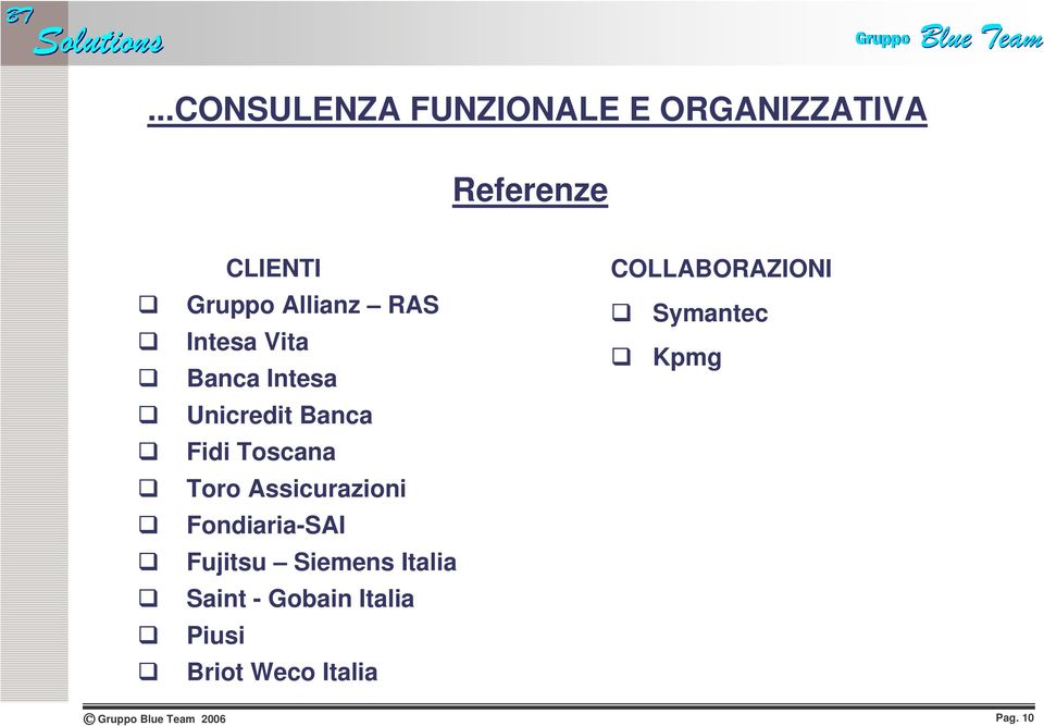 Toro Assicurazioni Fondiaria-SAI Fujitsu Siemens Italia Saint -