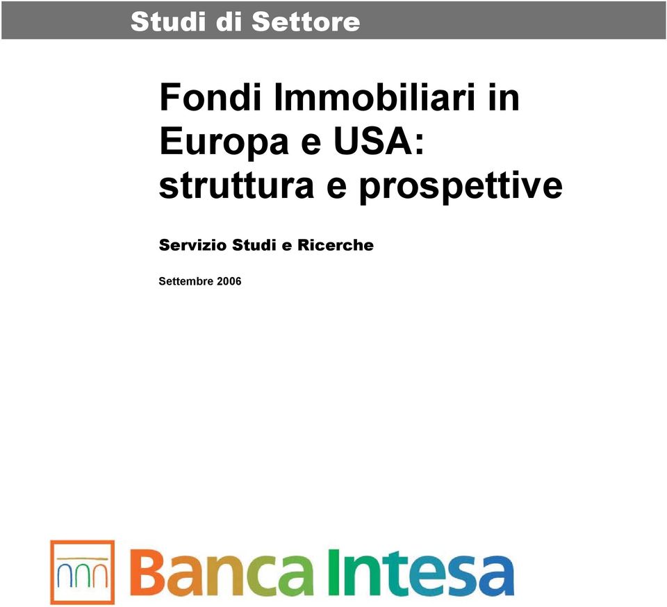 struttura e prospettive