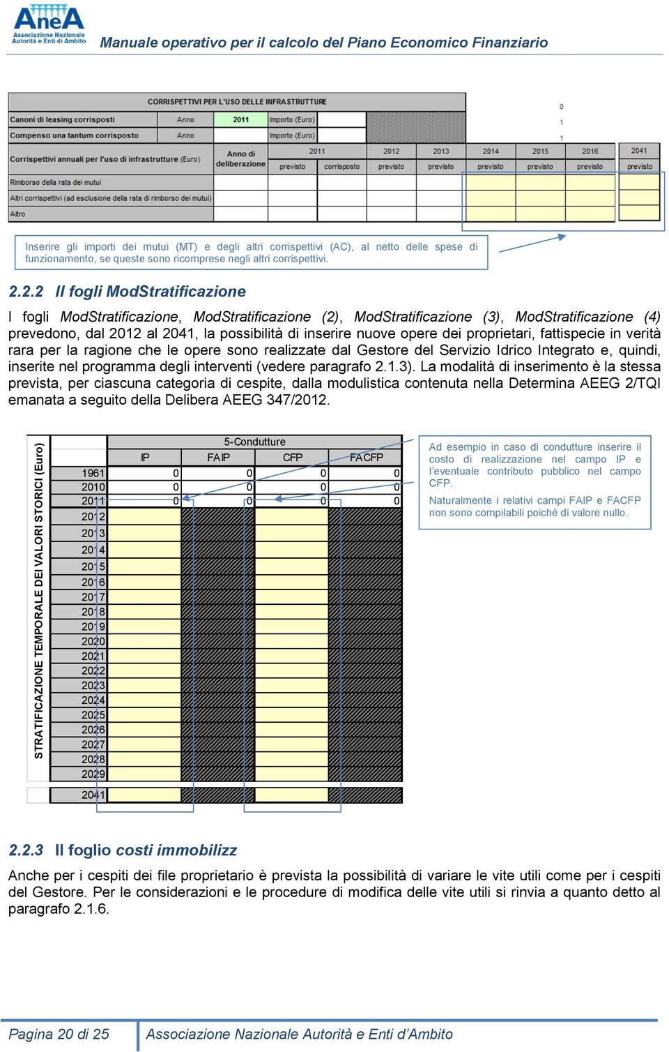 2.2 Il fogli ModStratificazione I fogli ModStratificazione, ModStratificazione (2), ModStratificazione (3), ModStratificazione (4) prevedono, dal 212 al 241, la possibilità di inserire nuove opere