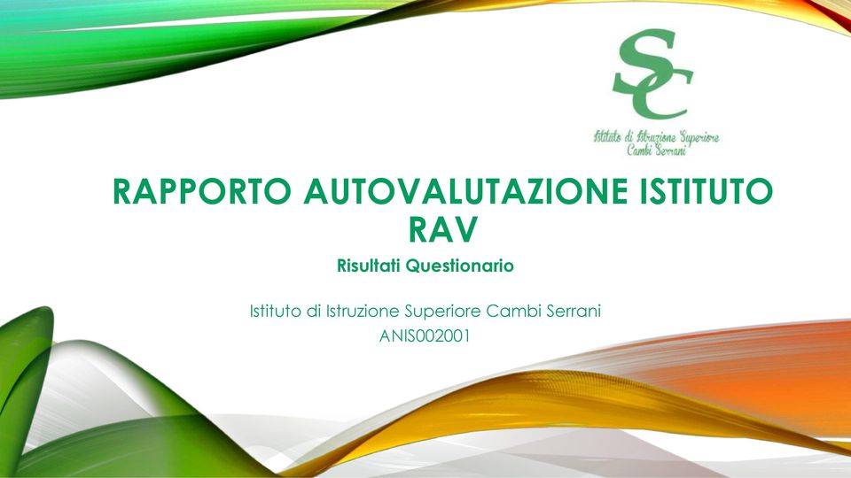 Questionario Istituto di