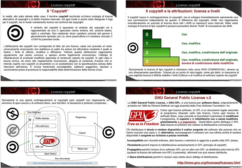 rappresentato da una C speculare (verso sinistra, left, anziché destra, right) e cerchiata.