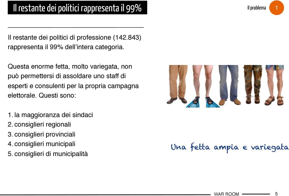 Questa enorme fetta, molto variegata, non può permettersi di assoldare uno staff di esperti e consulenti per la propria