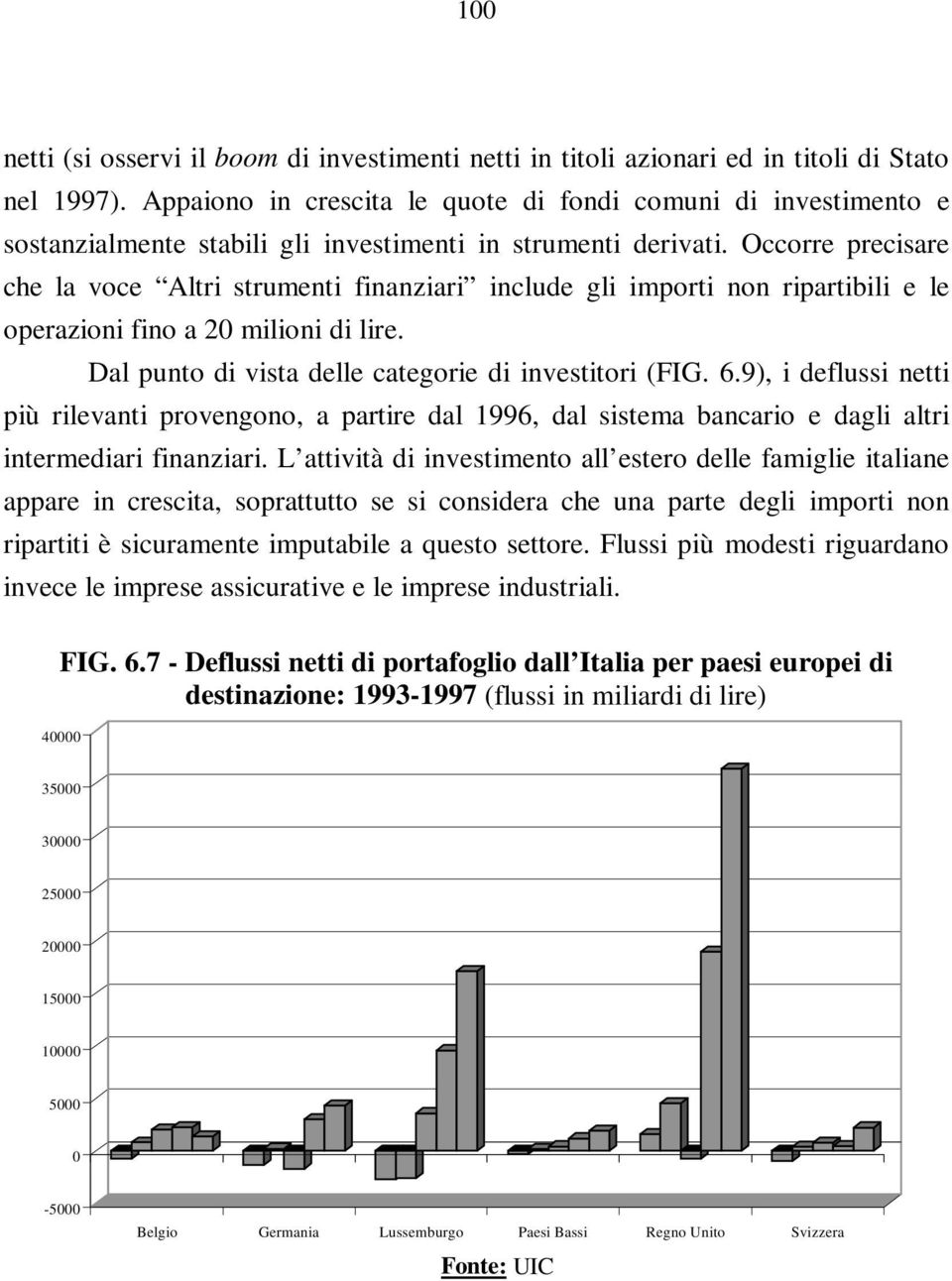 Occorre precisare che la voce Altri strumenti finanziari include gli importi non ripartibili e le operazioni fino a 2 milioni di lire. Dal punto di vista delle categorie di investitori (FIG. 6.