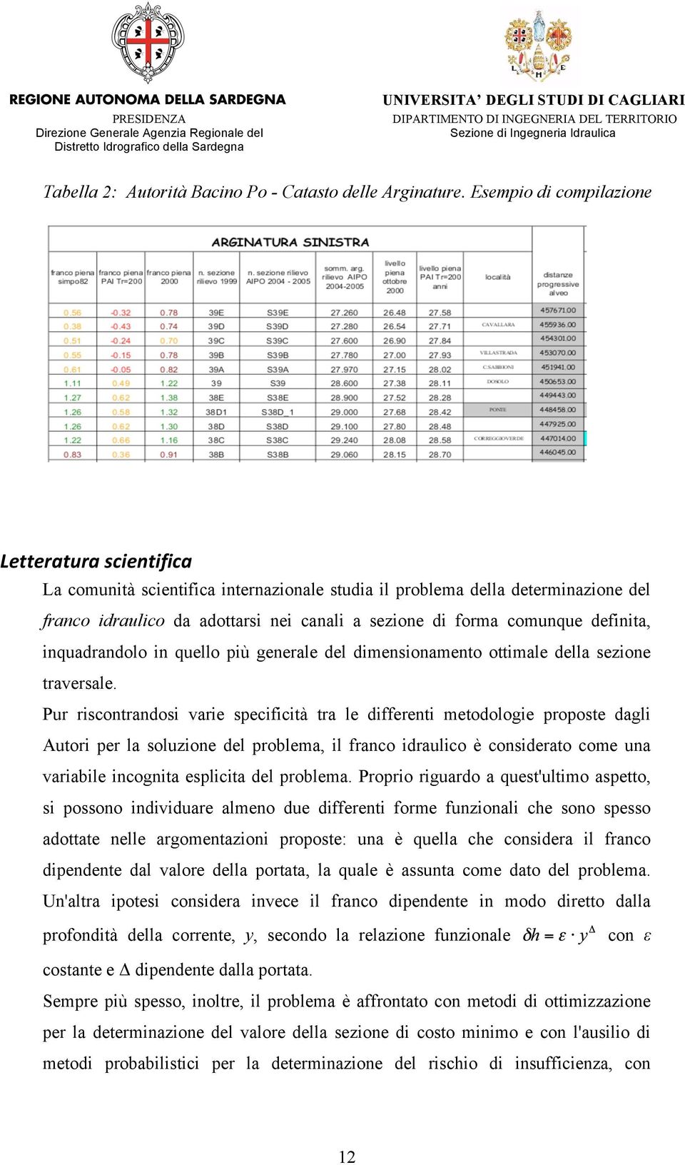 definita, inquadrandolo in quello più generale del dimensionamento ottimale della sezione traversale.