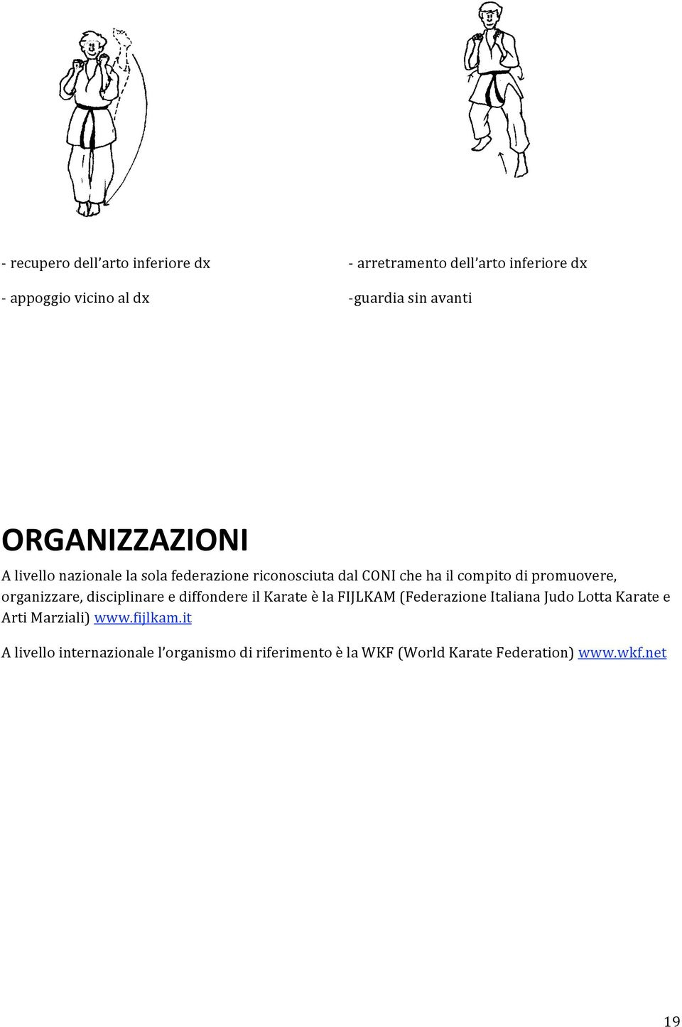 organizzare, disciplinare e diffondere il Karate è la FIJLKAM (Federazione Italiana Judo Lotta Karate e Arti