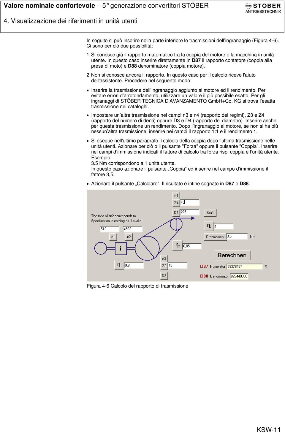 Si conosce già il rapporto matematico tra la coppia del motore e la macchina in unità utente.