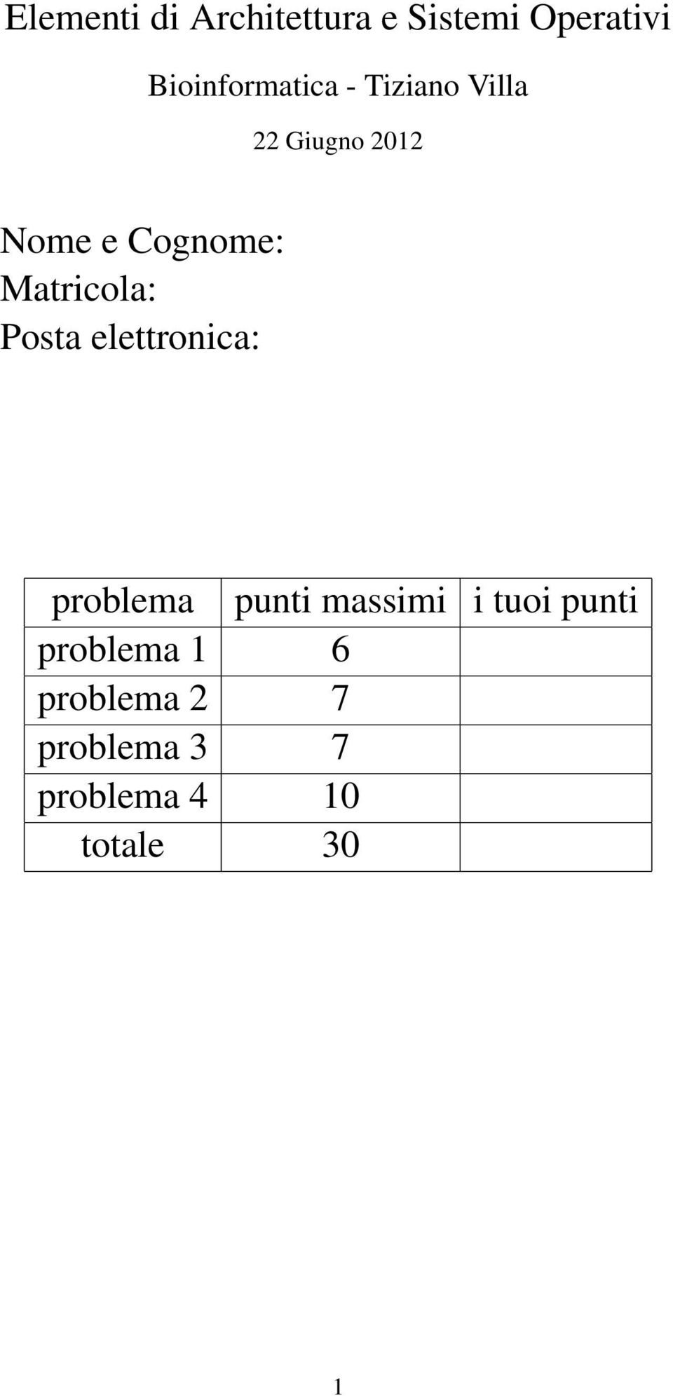 Posta elettronica: problema punti massimi i tuoi punti