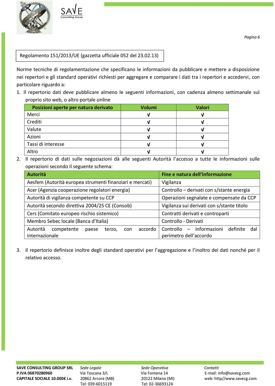 repertori e accedervi, con particolare riguardo a: 1.