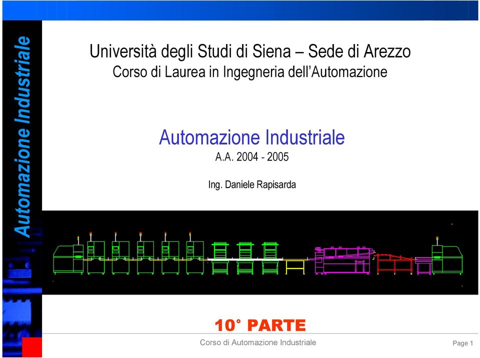 Automazione Automazione Industriale A.A. 2004-2005 Ing.