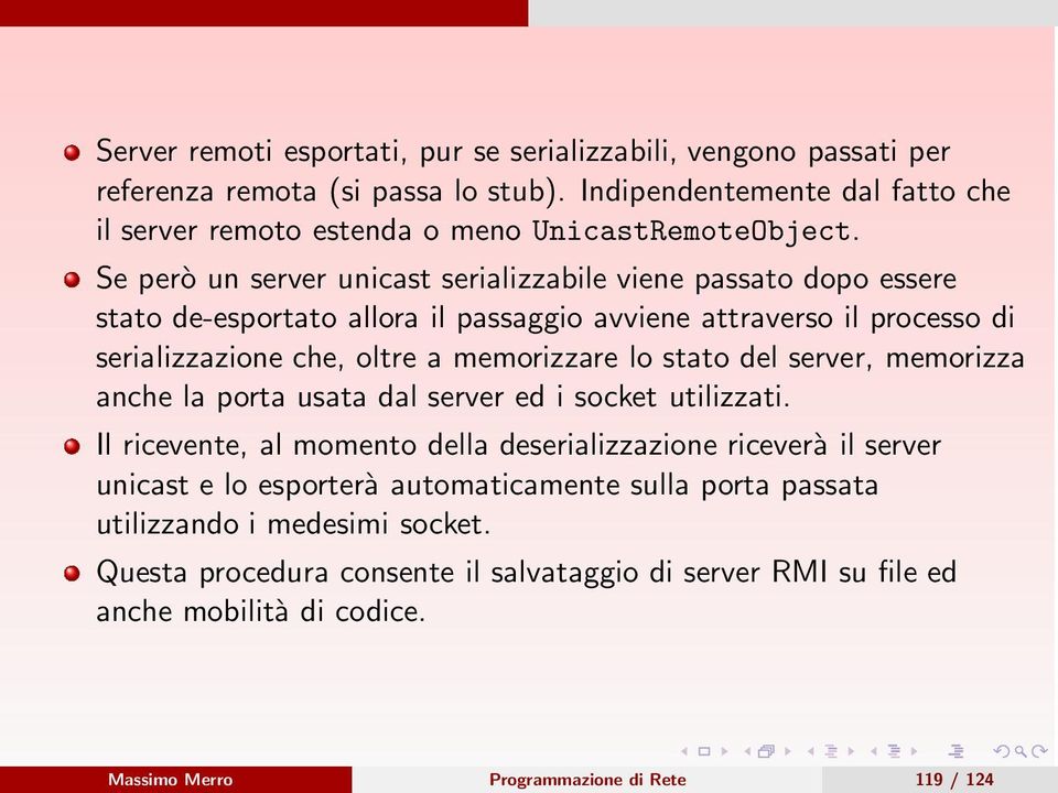 stato del server, memorizza anche la porta usata dal server ed i socket utilizzati.