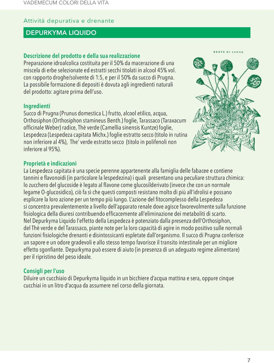 La possibile formazione di depositi è dovuta agli ingredienti naturali del prodotto: agitare prima dell uso. Succo di Prugna (Prunus domestica L.