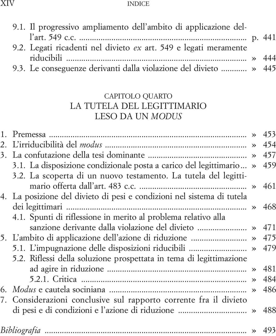 La confutazione della tesi dominante...» 457 3.1. La disposizione condizionale posta a carico del legittimario...» 459 3.2. La scoperta di un nuovo testamento.