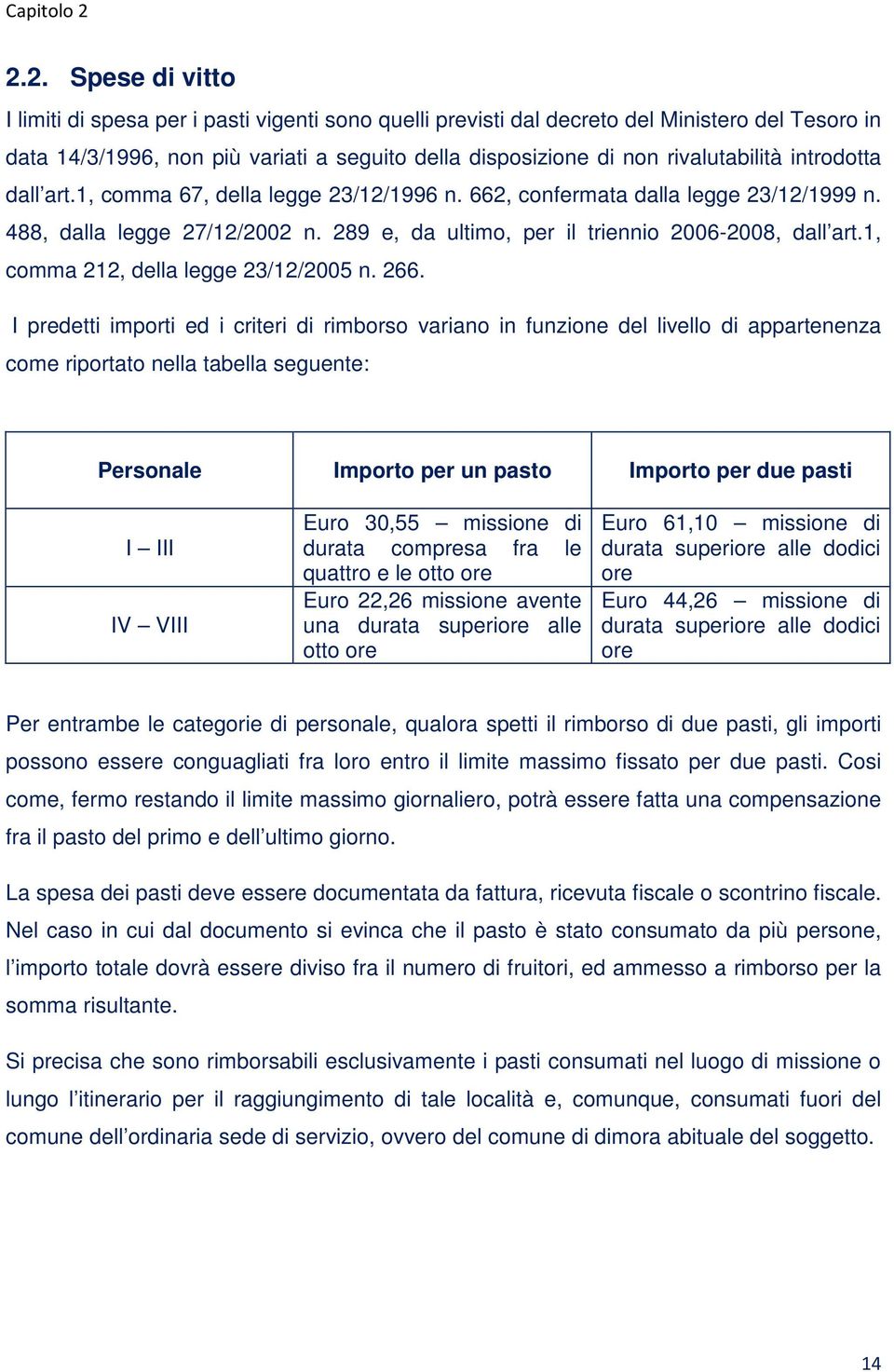 rivalutabilità introdotta dall art.1, comma 67, della legge 23/12/1996 n. 662, confermata dalla legge 23/12/1999 n. 488, dalla legge 27/12/2002 n.