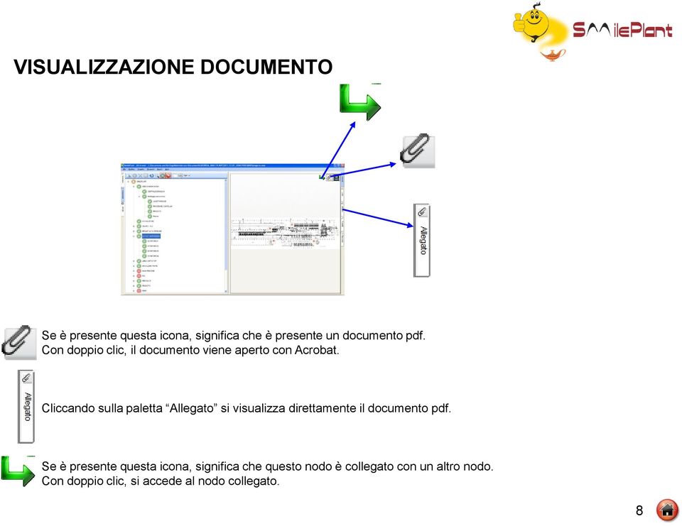 Cliccando sulla paletta Allegato si visualizza direttamente il documento pdf.