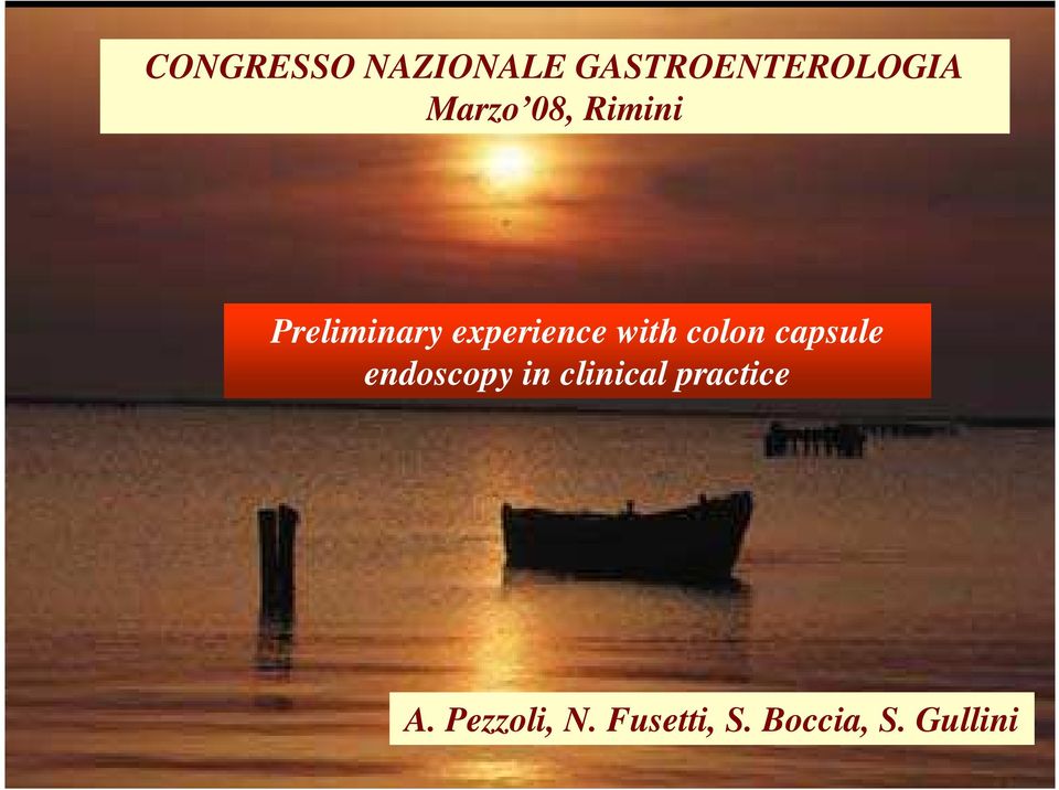 colon capsule endoscopy in clinical