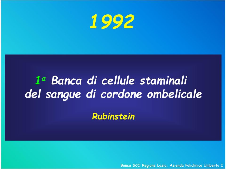 ombelicale Rubinstein Banca SCO