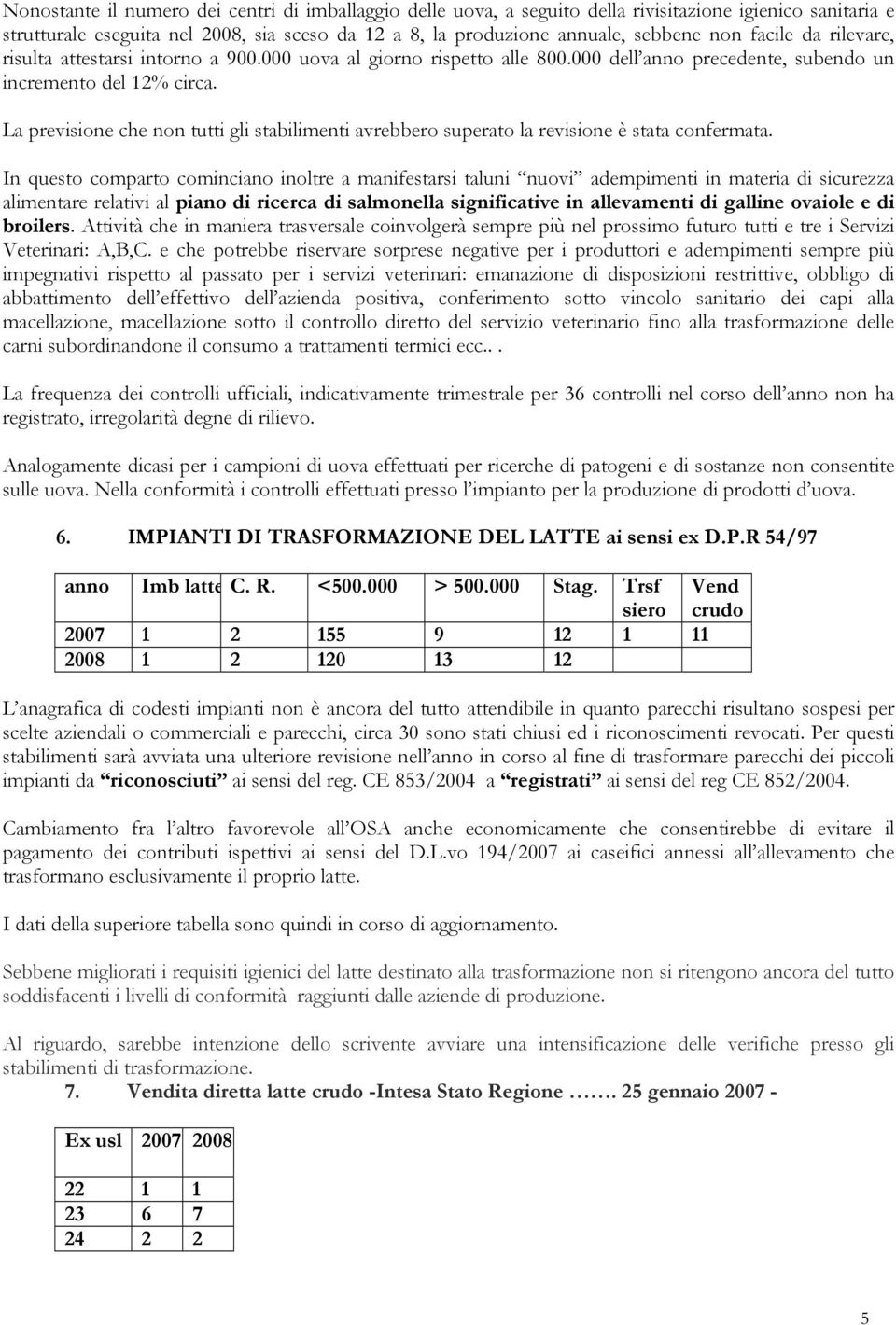 La previsione che non tutti gli stabilimenti avrebbero superato la revisione è stata confermata.