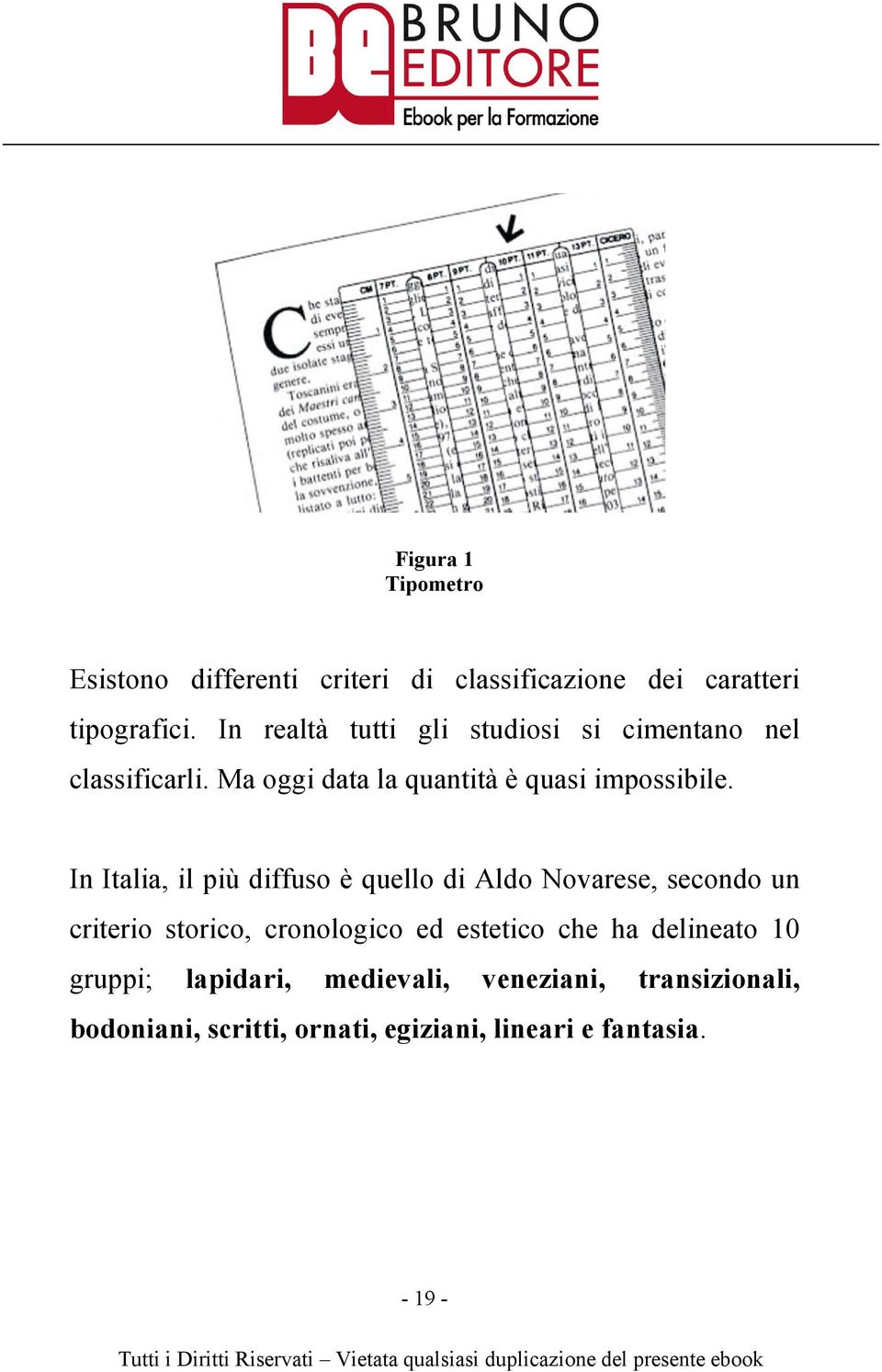 In Italia, il più diffuso è quello di Aldo Novarese, secondo un criterio storico, cronologico ed estetico che ha delineato 10