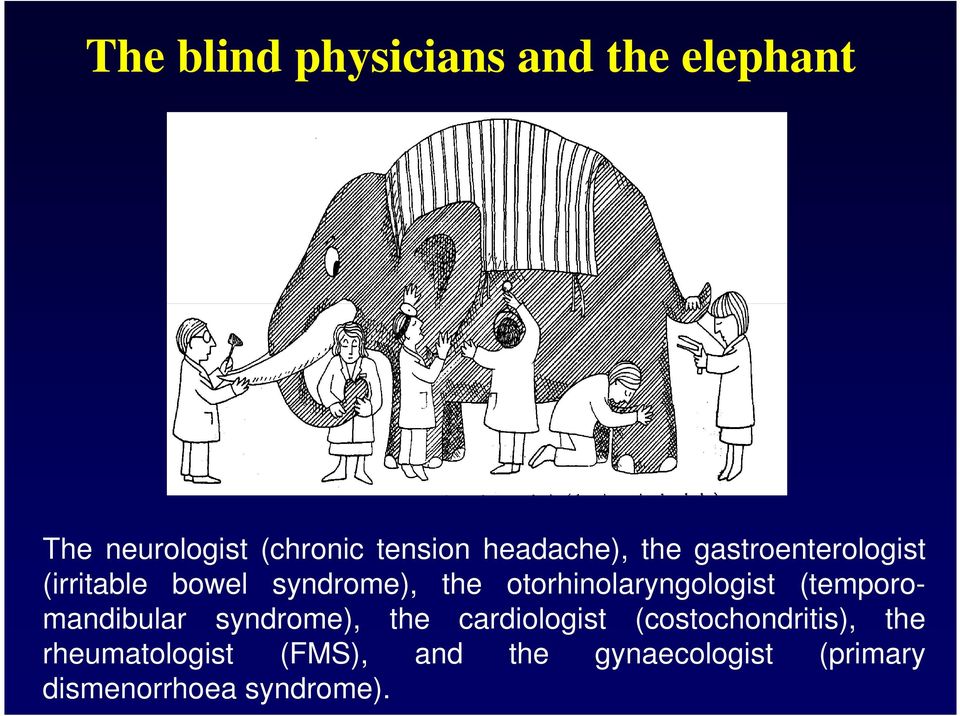 otorhinolaryngologist (temporomandibular syndrome), the cardiologist