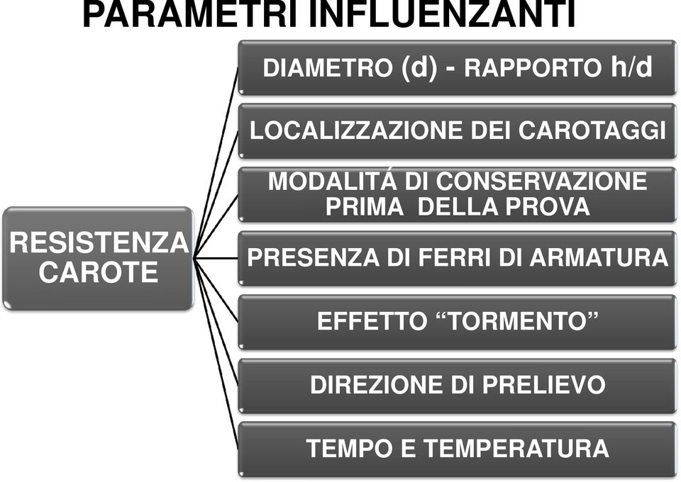 DI CONSERVAZIONE PRIMA DELLA PROVA PRESENZA DI FERRI DI