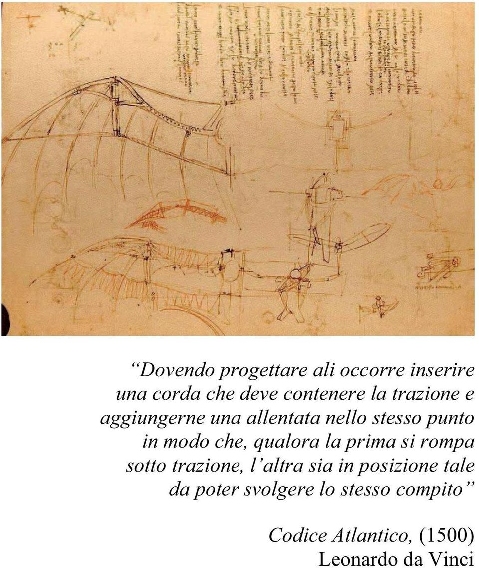 qualora la prima si rompa sotto trazione, l altra sia in posizione tale